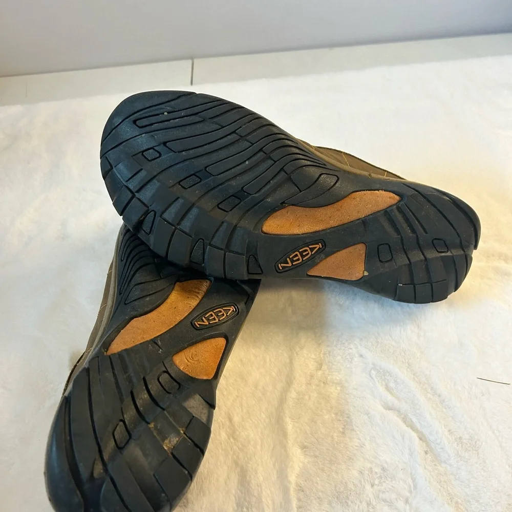 KEEN Austin Brown Leather Shoes Men’s 10 Comfort Casual Hiking